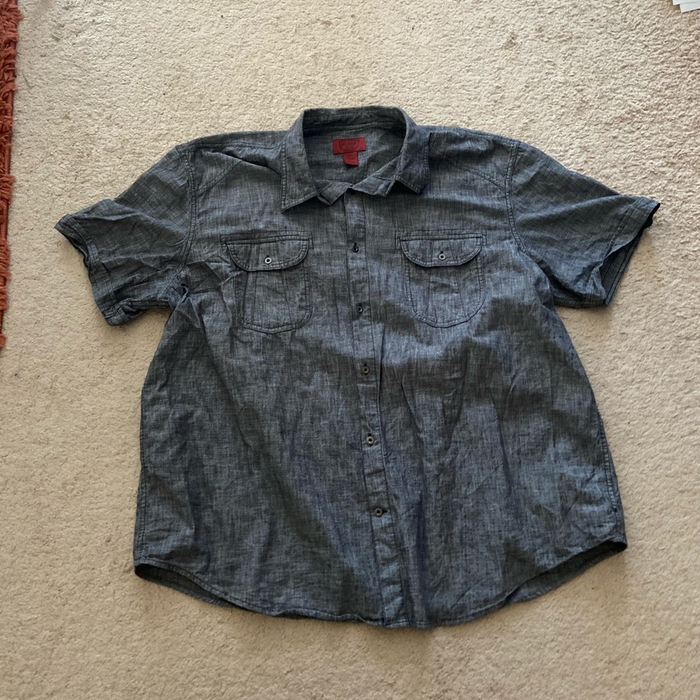 Men’s Foundry Gray Chambray Shirt